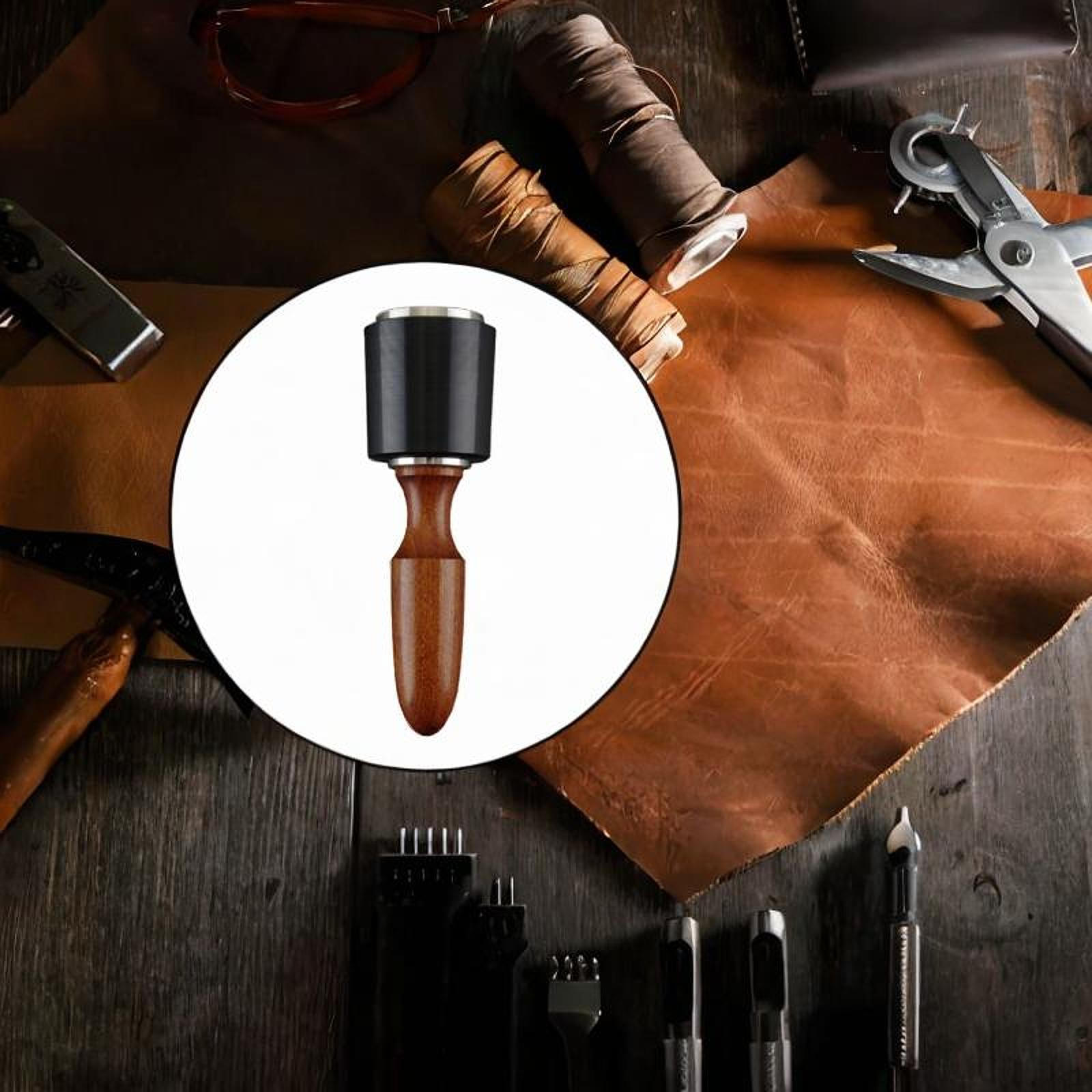 

Молоток для карбування по шкірі, нейлоновий інструмент з дерев яною ручкою для рукоділля Short Brown