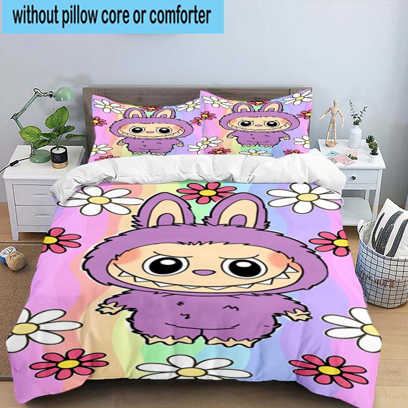 3PCS Bunny Costume Adventure 3pcs Bedding,Including 3PCS Duvet Cover And 2pcs Pillowcases Perfect for Christmas,Ideal for Bedroom, Dormitory