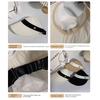 Foldable Summer Wide Brim Sunhat Korean Style UV Protection Visors Fisherman Ponytail Caps  Beach
