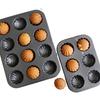 Carbon Steel Mini Muffin Tin | Non-Stick Cupcake Pan for Oven, Home Baking Tray, Oven safe Professional Bakeware