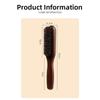 New Brown Boar Bristle Hair Brush Fragrance-free Professional Barber Styling Tool Bristle Brush for Thick Fine Hair