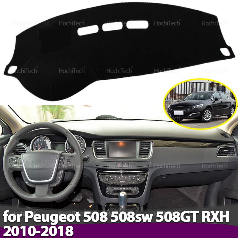 For Peugeot 508 508sw 508GT RXH 2010-2018 Dashboard Cover Dash Board Mat Carpet Pad Sunshade Cushion Car Visor Accessories