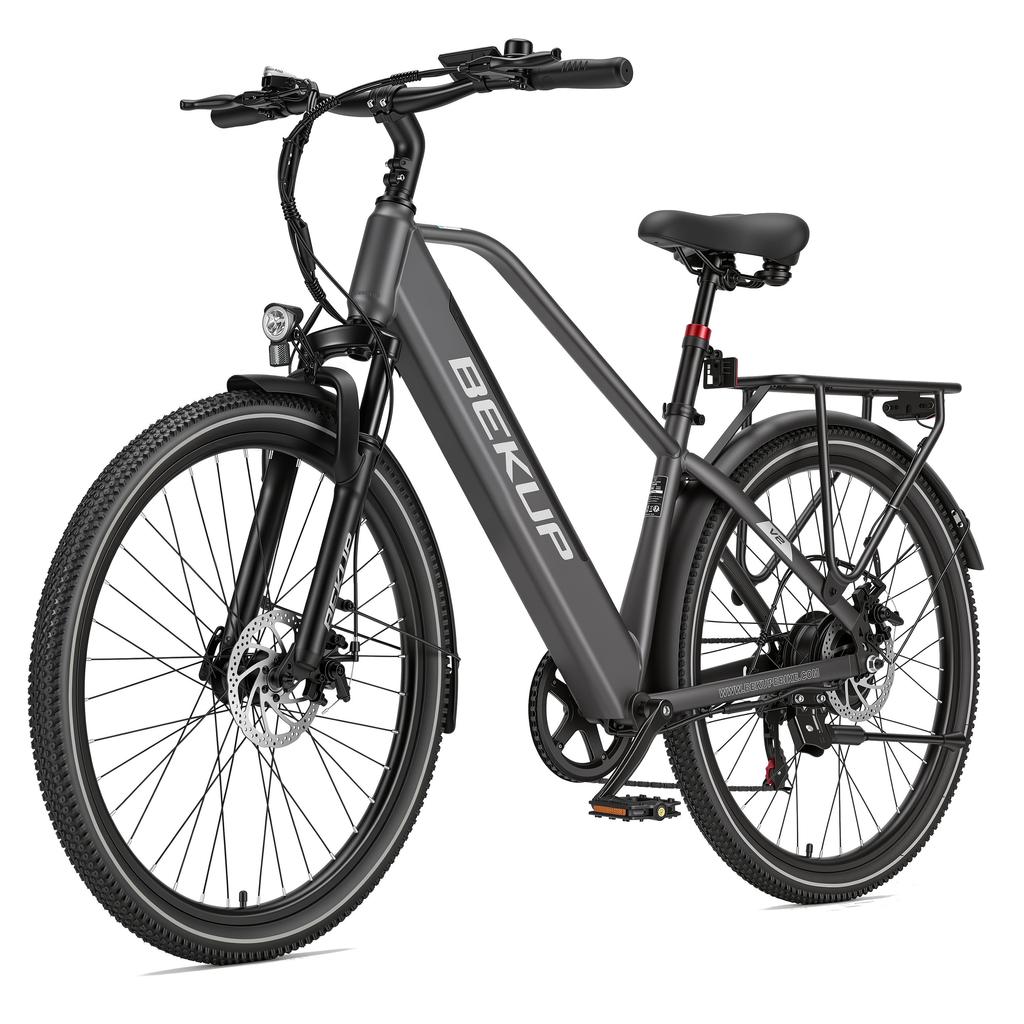 Bici Elettrica da Città BEKUP V2 Velocità Massima Assistita 25 km/h Autonomia Assistita sui Pedali 75 km Potenza Nominale Motore 250W Carico Massimo 125 kg