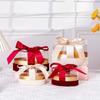 Geschenken Ovalen Acryl Cadeaubox Handlint Fluweel Doos Stijlvolle Bedankje/Bedankje Doos Transparante Bruids Draaglint Doos