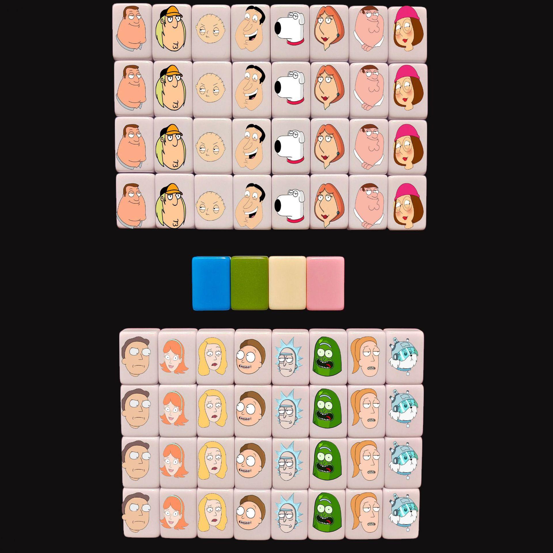 

Mahjong Push and Push Fun, Puzzle Board Games, Parent-child Gatherings, Family Party Toys, American Mahjong, Party Toys