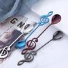 Stainless Steel Spoon Coffee Spoon Shape Music Theme Tea Mixing Spoon Small Ice Cream Dessert Spoon