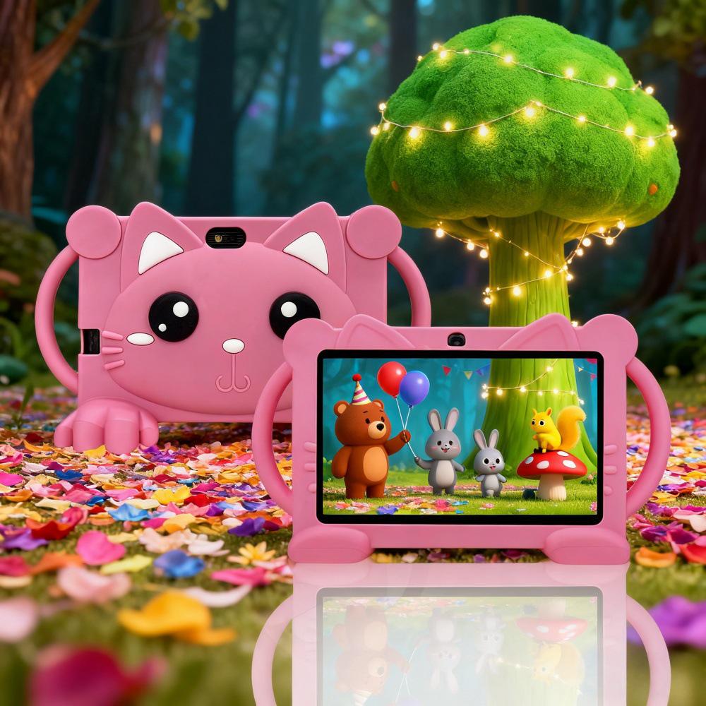 7-inch Q88 Kids' Learning & Entertainment Tablet with HD Screen & Protective Silicone Case