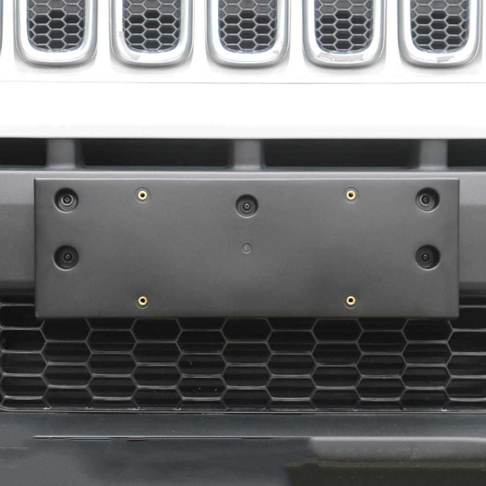 Car 4WD Front Bumper License Plate Bracket Holder for Jeep Renegade 2016 2017 2018    2022 Exterior Accessories
