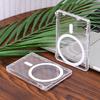 Transparente Magnetische Kartenhalter Geldbörsen Hüllen für IPhone Samsung Xiaomi für Magsafe Klare Magnet Abdeckung Halter Karten Hülle