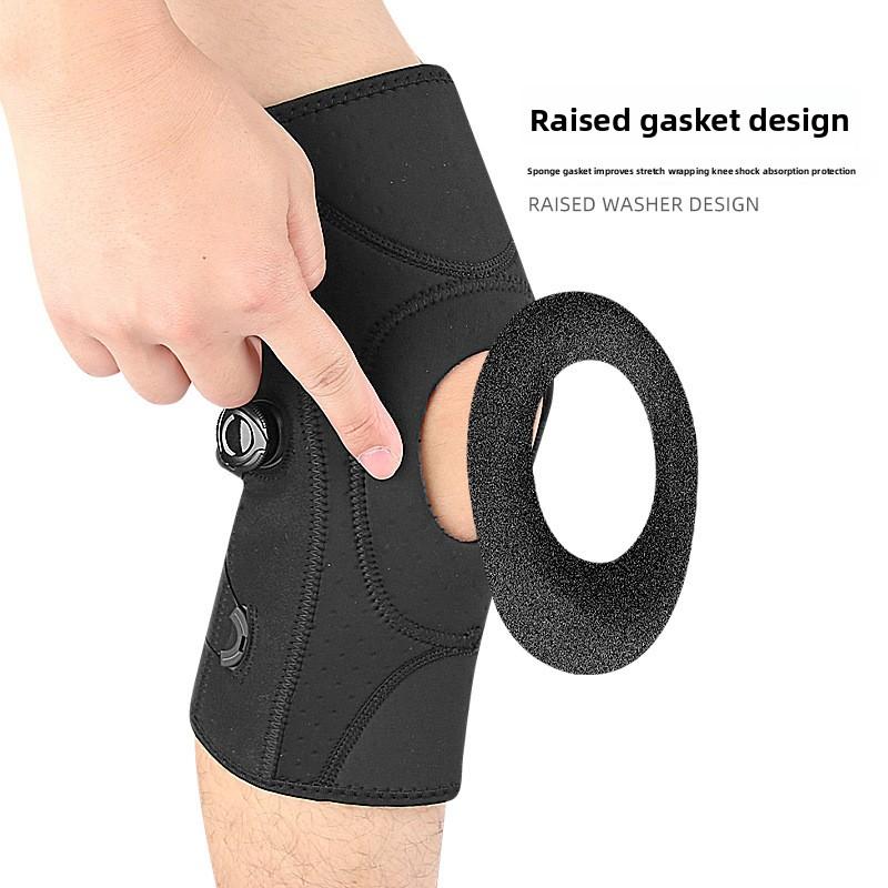 New Sports Mountaineering Knee Pads Soft and Breathable Manual Adjustment Button Pressure Spring Support Meniscus Leg Pads