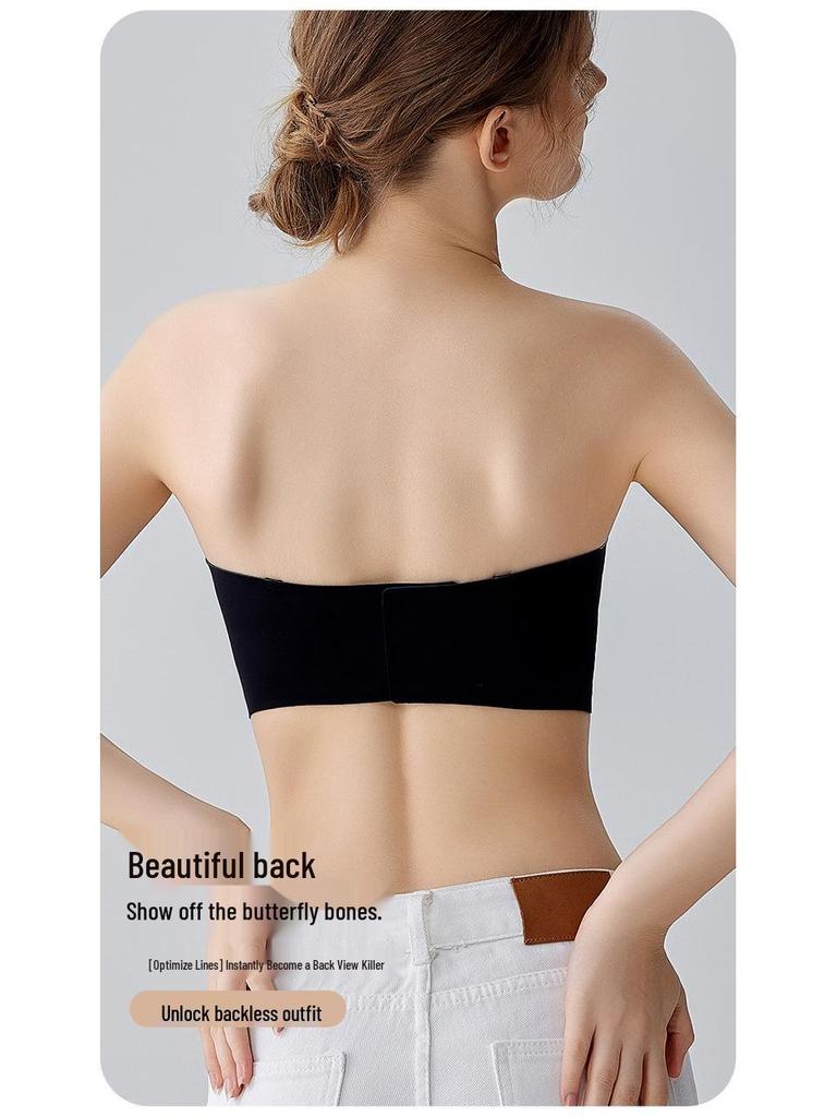 Push-Up Trägerloses Sport-Bandeau für Damen – Bügellos, Nahtlos, Leicht, Atmungsaktiv