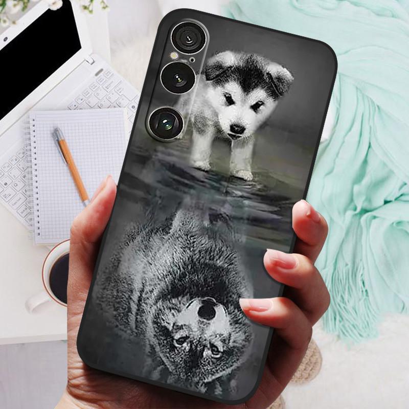 For Sony Xperia 1 VI Case Animals Soft Silicone TPU Back Cover Phone Cases For Sony Xperia1 VI Protective Bumper Shockproof Capa