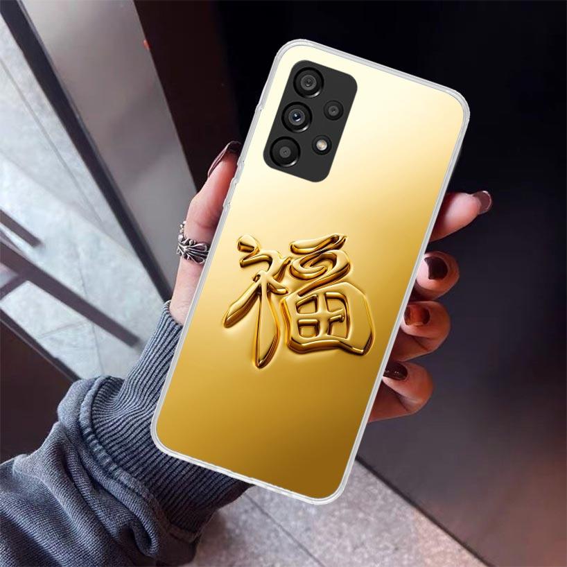 Fine Gold Pattern Printing Phone Case For Samsung Galaxy A52 A51 A50S A32 A22 A12 A02S A72 A71 A31 A70 A30S Note 20 Ultra 10 Plu