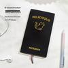 Fabric-Textured A6 Patterned Planner: Compact, Thickened Pocket Diary for Office and Business.
