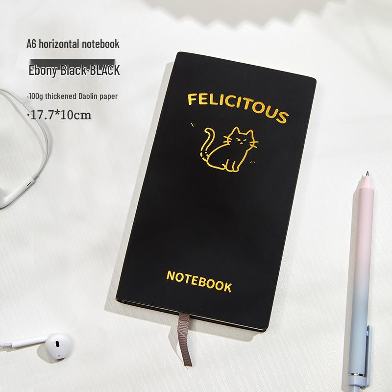 Fabric-Textured A6 Patterned Planner: Compact, Thickened Pocket Diary for Office and Business.