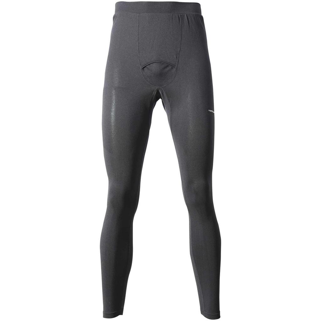 North Peak Men's Lightweight Inner Tights, Warm, Moisture-wicking, Quick-drying, Hollow Fiber, NP-8075 Black, Medium