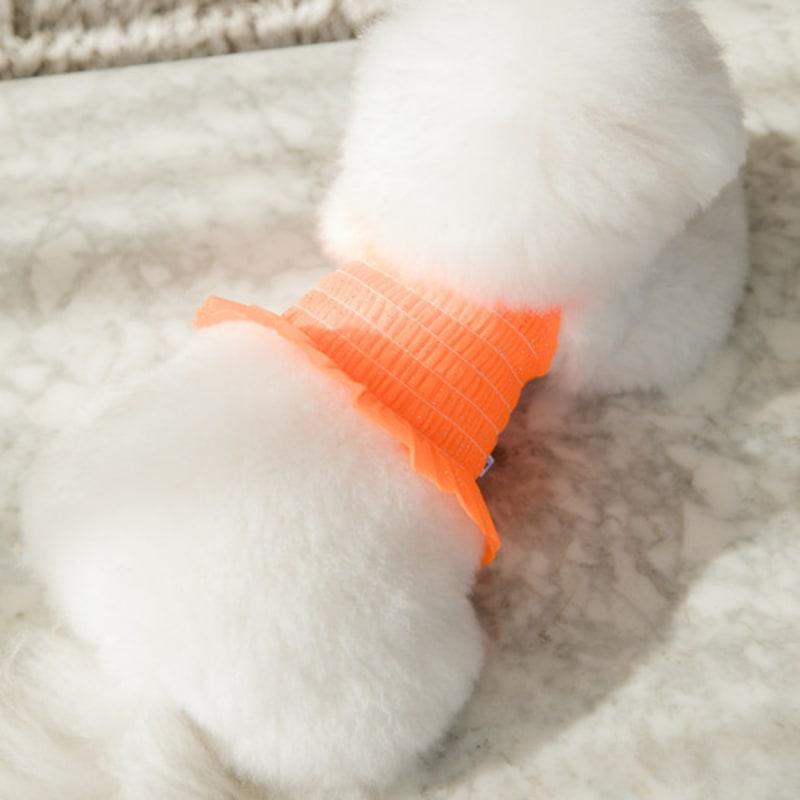 SALTYHEARTY Hello Crop Blouse NEON ORANGE