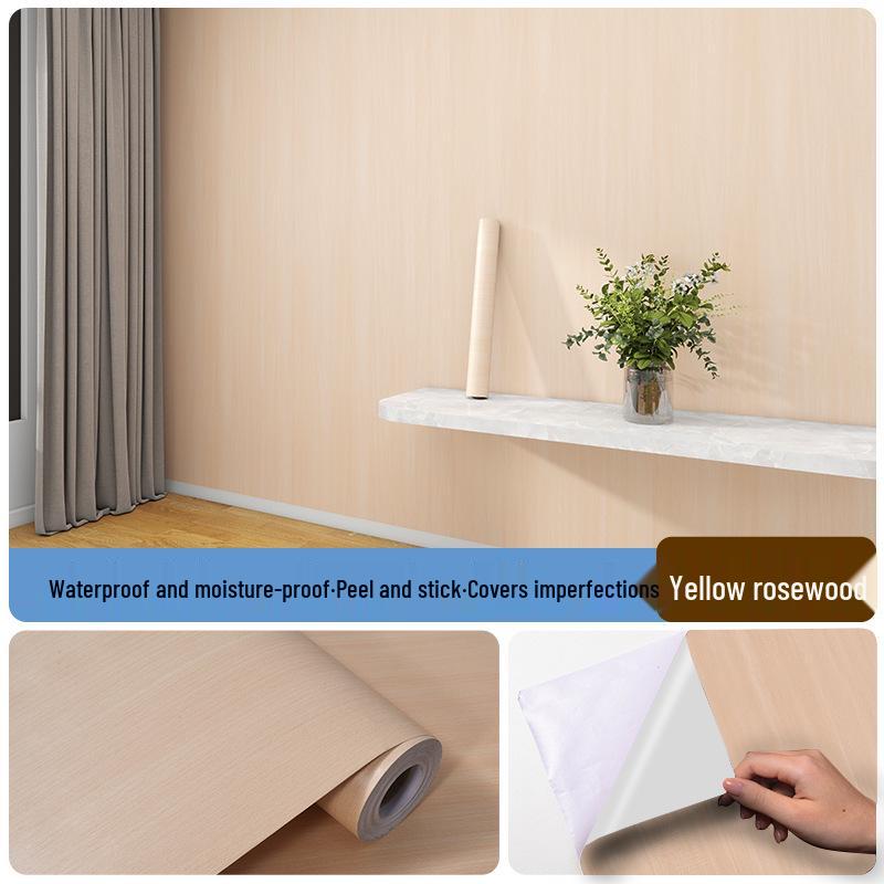 Folha Autoadesiva Espessa com Grão de Madeira: Adesivo de Madeira Falsa para Armários, Roupeiros, Portas, Mesas e Móveis