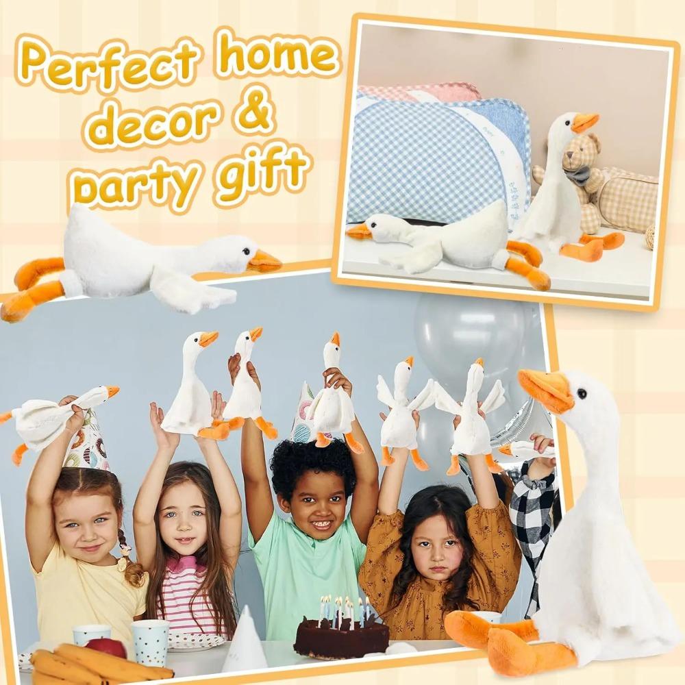 6/16PCS One Silly Goose Party Favors Stuffed Animal Plush Toy Baby Shower Birthday Party Gifts (Size:25CM)