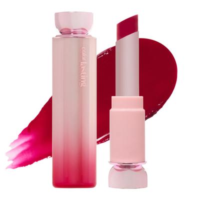 ETUDE Color Lasting Glow Stick Glossy Highly and Vegan Certified Single [Etude Official] 3.2g Lipstick, Long-Lasting Color, Finish, Moisturizing,