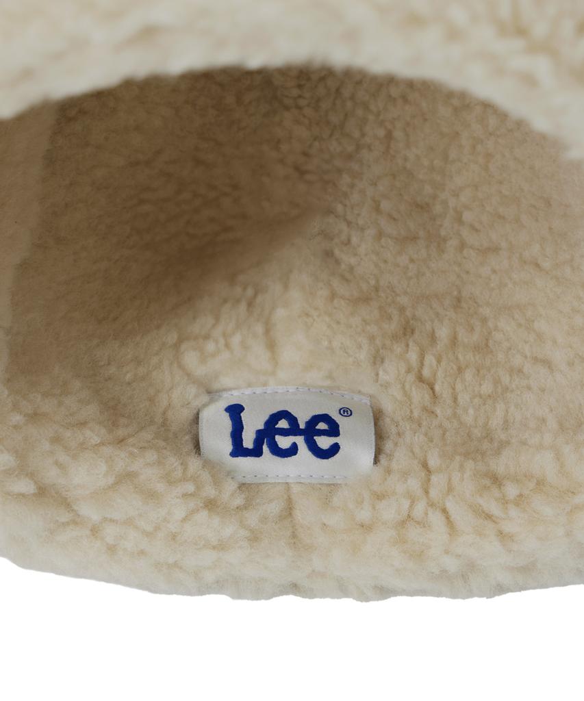 LEE Mustang Leather Beanie Beige