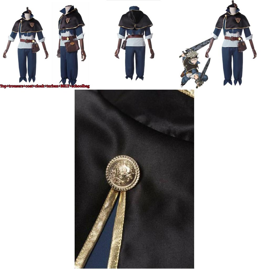 Black Clover Asta Cosplay Costume For Halloween Party
