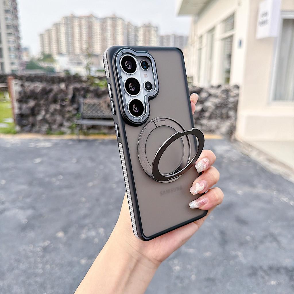 Applicable To Samsung S26Ultra Xuncai Magnetic Mobile Phone Case S25Ultra Rotating Magnetic Bracket S24U Protective Case