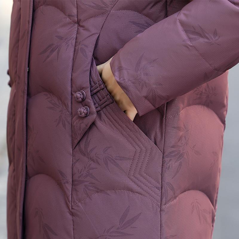 Winter Daunenjacke für Damen Übergröße Oberbekleidung Kapuzen Elegant Dick Warm Daunenmantel Frau Parkas