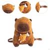 Capybara-Rucksack, Cartoon-Stil, für den Urlaub, Erwachsene und Kinder, leichtes Plüschspielzeug