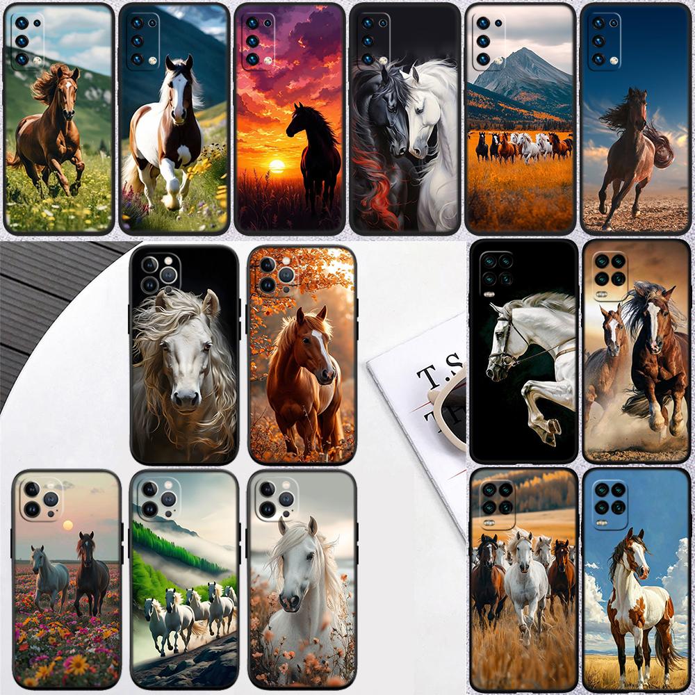 Fine Horse Phone Case for Samsung Galaxy S20 S21 Ultra FE Plus A26 A30 A30S A31 A52 A42 A50 A50S