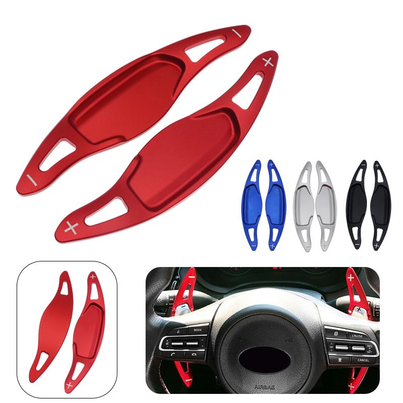 Paar Auto Lenkrad Shift Paddle Shifter Erweiterung Für Kia Stinger CK K8 2018 2019 2020 CNC Aluminium Legierung Chassis Teile