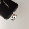 1 Piece of Cute and Quirky Pumpkin Ghost Skull Pendant Phone Dust Plug, Phone Accessory Decoration, Suitable for IPhone and Type-C