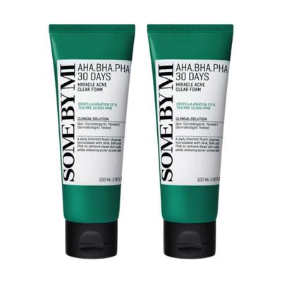 SOMEBYMI AHA·BHA·PHA 30 Days Miracle Acne Clear Foam 100ml × 2