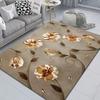 New Vintage Flower Pattern Carpet Home Decor Living Room Carpet Sofa Coffee Mat Washable Non-slip Bath Kitchen Bedroom Floor Mat
