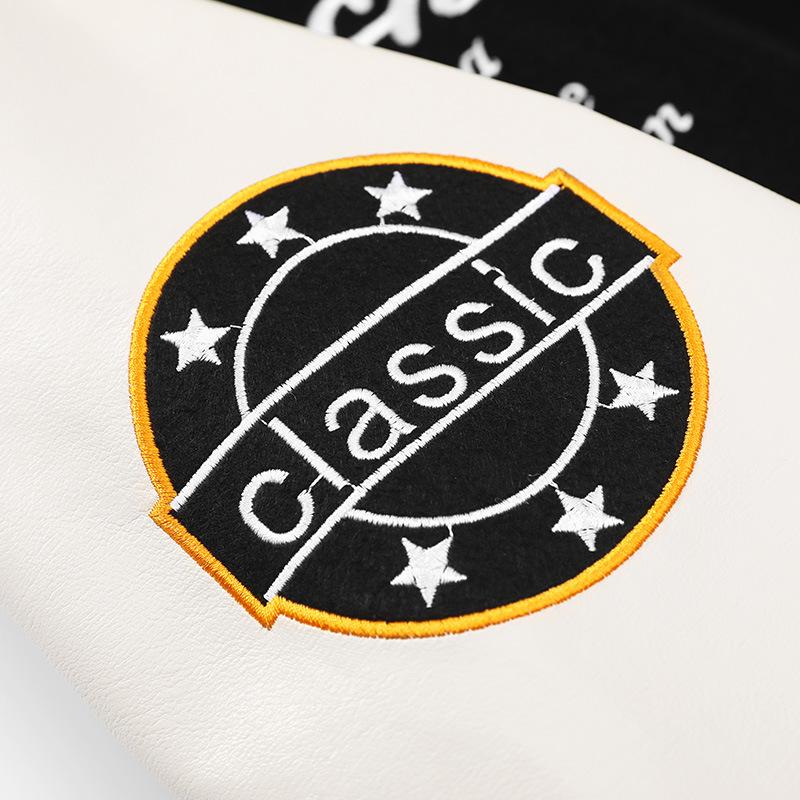 Fashion Splicing Jacket New Printed Baseball Jersey Trendy Men's Spring Couple Fried Street Handsome Jacket Hong Kong Style Top