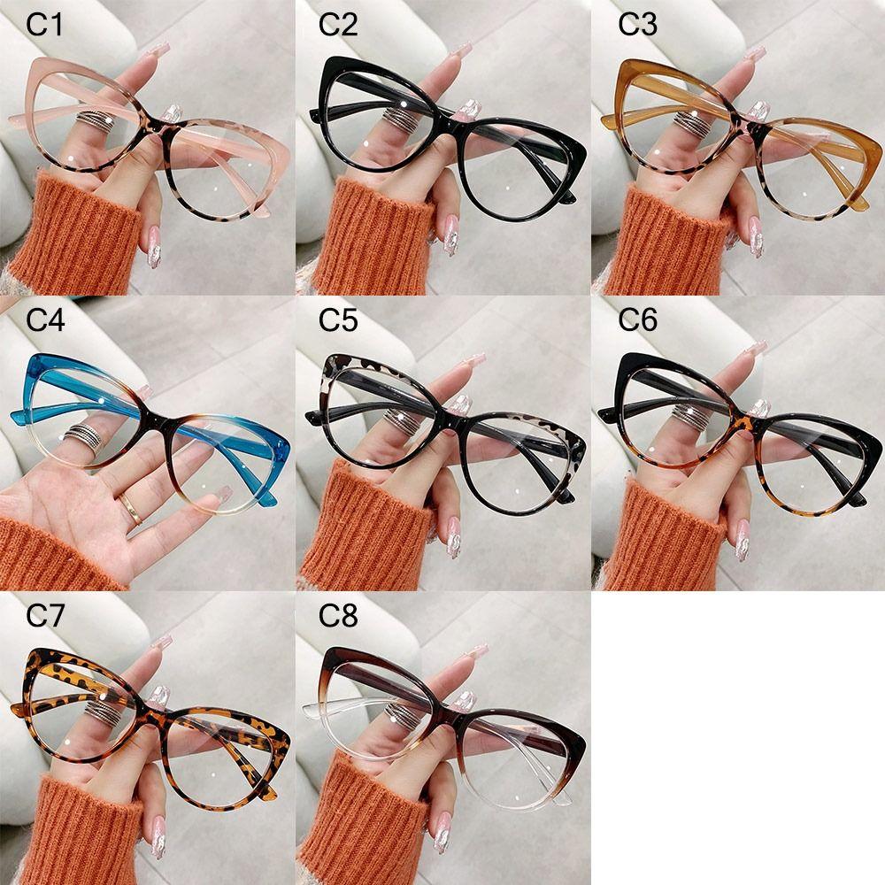 New Fashion Blue Light Blocking Glasses Retro Style Filter UV Plain Glasses Optical Eyeglass Frame for Women