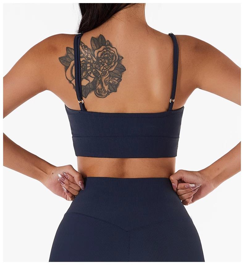 American ALO Strappy Backless Sports Bra - Yoga & Fitness Top for Women