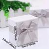 24pcs Bow Jewelry Boxes Necklaces Earring and Ring Jewelrys Display Case Cardboard Storage Box Valentine's Day Jewelry Packaging