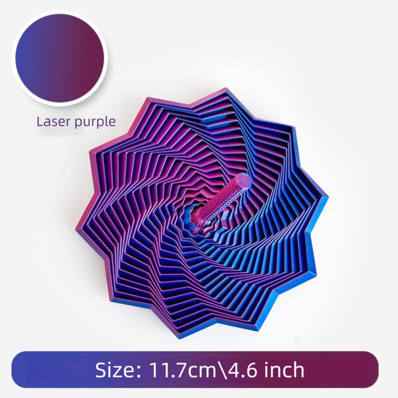 

3D Printed Star Model Toy With Handle Fingertip Decompression Toy Polygon PLA Release Stress Anti Anxiety Stress Relief Gag Toys OneSize фиолетовый