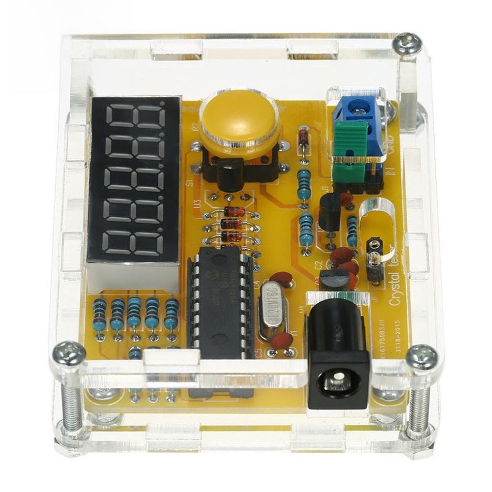 1Hz-50MHz Frequency Counter DIY Kit With Shell For Oscillator Tester 30V Signal Capacity Testing 5-12V