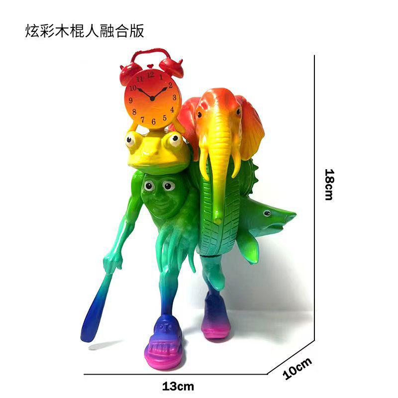 Tung Tung Sahur Action Figure Toy Tralalero TralalaLiriLi LarllaBoneca Ambalam Figure Toys Figurines Desktop Ornament