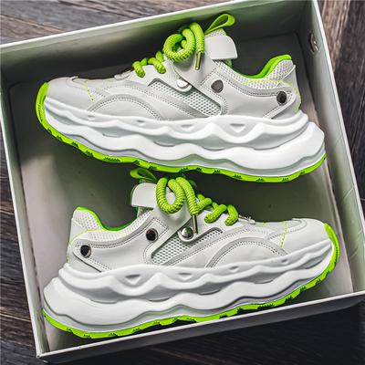 Men'S Shoes Summer Platform Shoes Non-Slip And Wear-Resistant Versatile Casual Shoes Mesh Breathable Sports Shoes