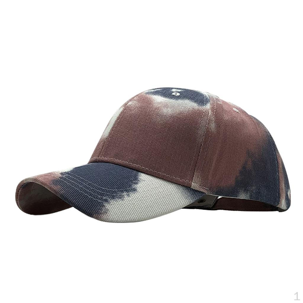 tie-dyed Low Baseball Reddish Brown+Gray+White