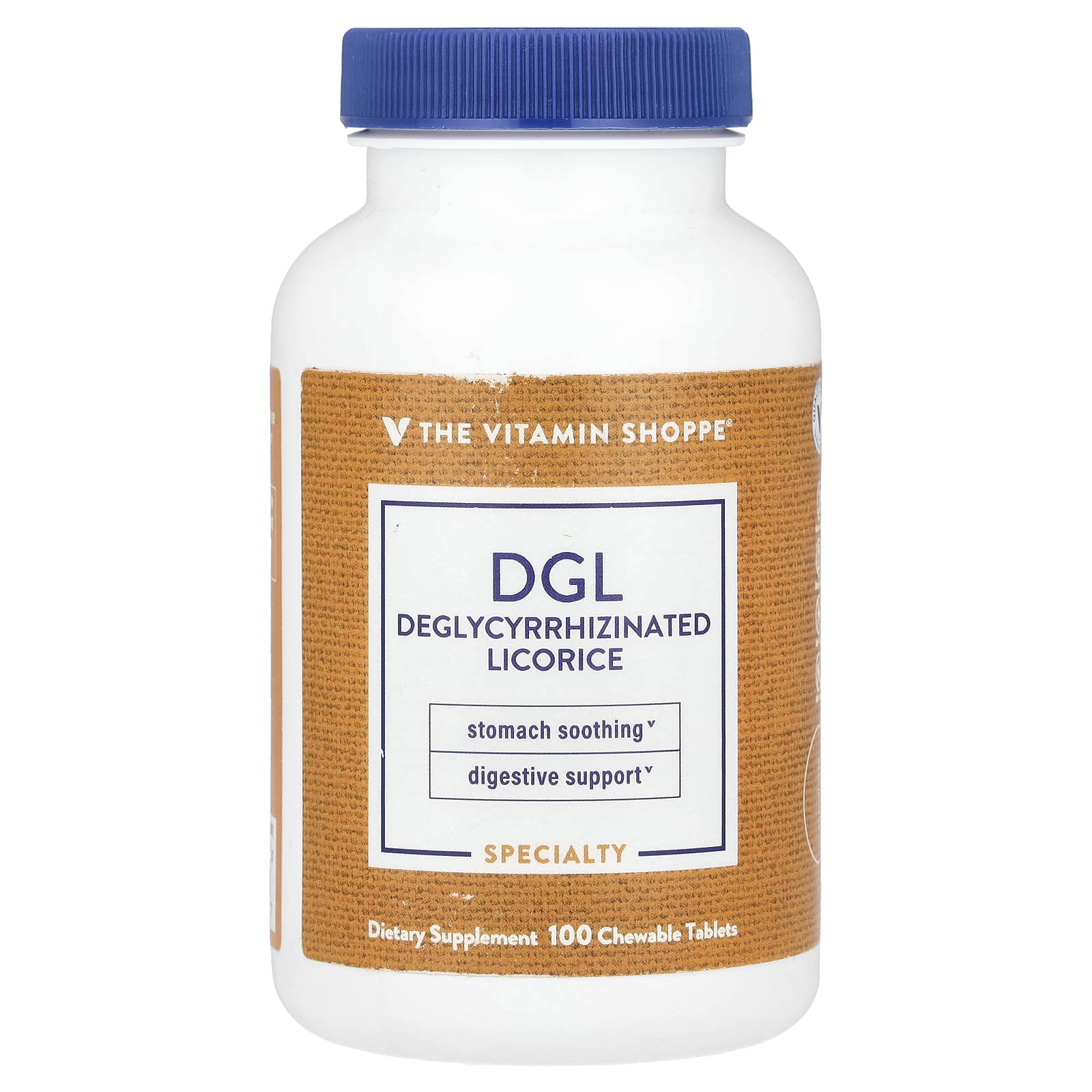 

Dgl, Glycyrrhizin-free Licorice, Chewable 100 Tablets