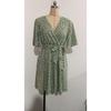 Fashion Polka Dot Printed Summer Dress Short Sleeved V-neck Lace-up Slim Waist Versatile Casual Loose Simple A-line Party Short Dress Elegant Female