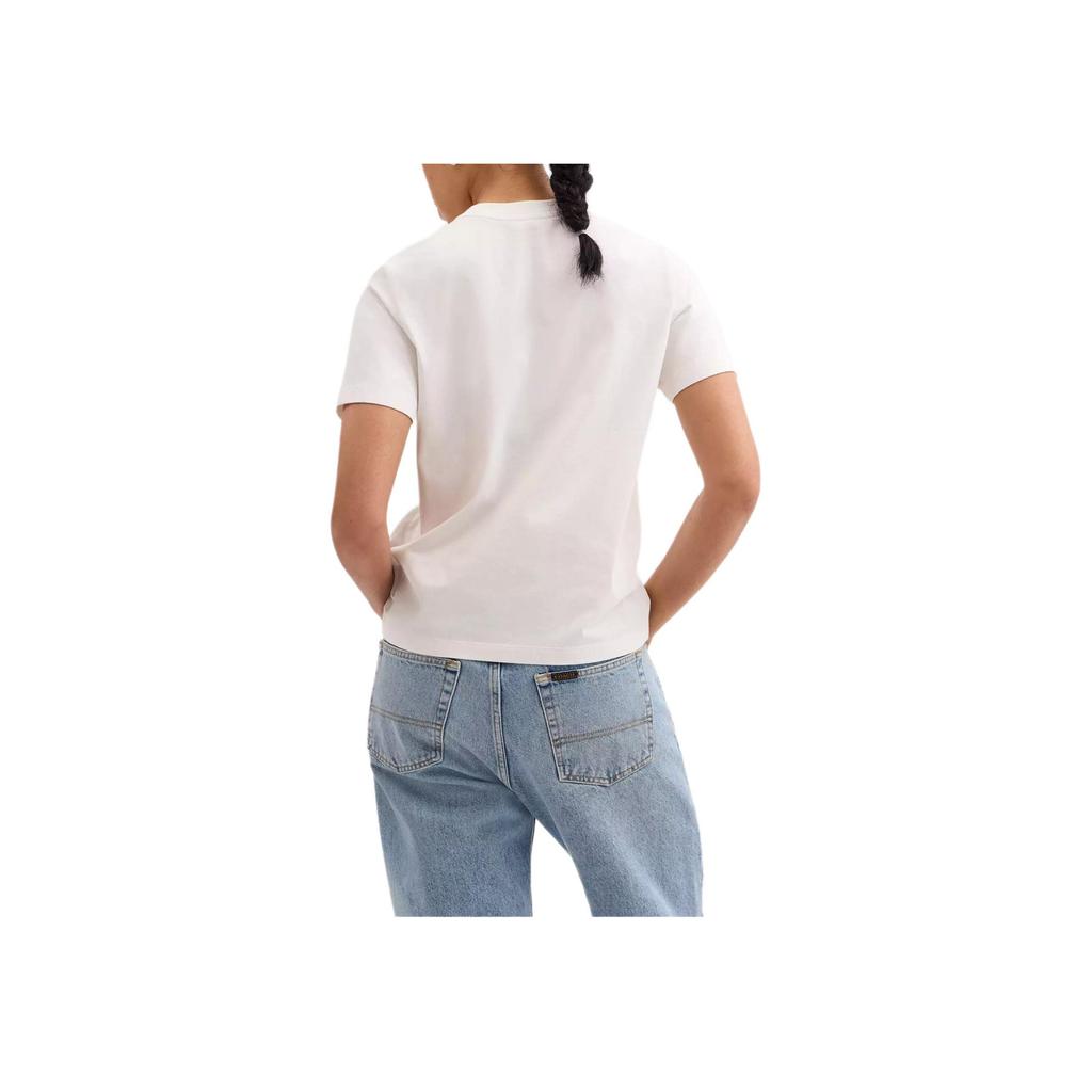 Coach X Peanuts Snoopy Signature Square Short Sleeve Regular T-Shirt Women Tops White CBF06-WHT
