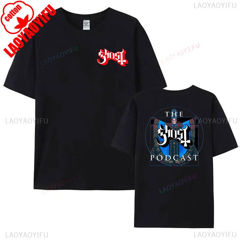Casual Fashion Ghost of Tsushima Als Heavy Metal Band Musik Parodie Schwarzes T-Shirt Unisex Baumwolle Streetwear Hipster Ropa Hombre