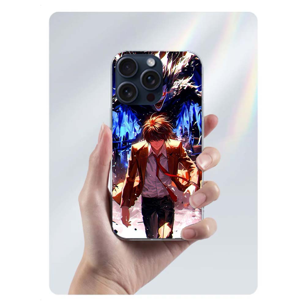 

Anime Deth Note Light Yagami Clear Phone Case For Iphone 17 Air 16 Pro Max 15 Pro 14 Plus 17E 16E 11 13 12 Mini Cover Cases Fund iPhone XR