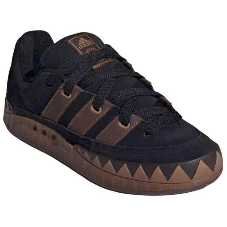 Adidas Adimatic Comfortable Versatile Non-Slip Wear-Resistant Low-Top Skate Shoes Unisex Skate Shoes Black Brown JR8034