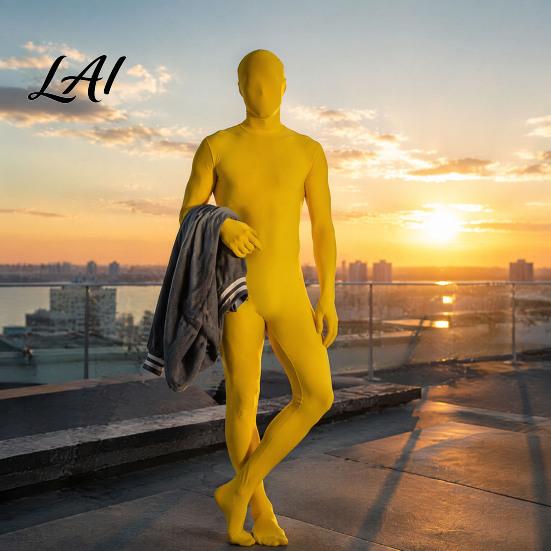 Durable Spandex Outfit Unisex Full Body Zentai Suit Adults Halloween Party Cosplay Unitard Bodysuit Men Women Stretchy Costume Solid Color